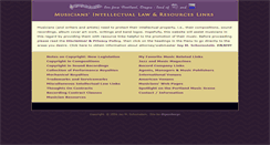 Desktop Screenshot of musiciansintellectuallaw.com