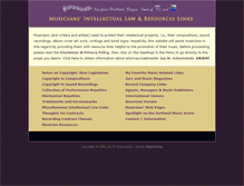 Tablet Screenshot of musiciansintellectuallaw.com
